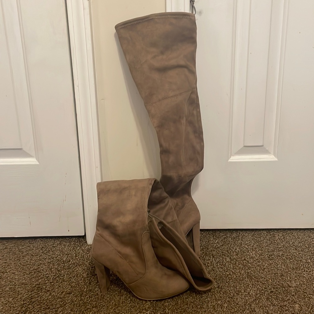 Thigh high Charolette Russe Boots.